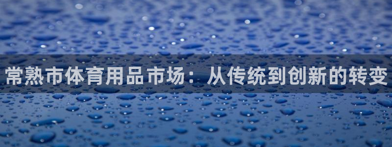 星欧娱乐属于什么档次的软件：常熟市体育用品市场：从传统到创新